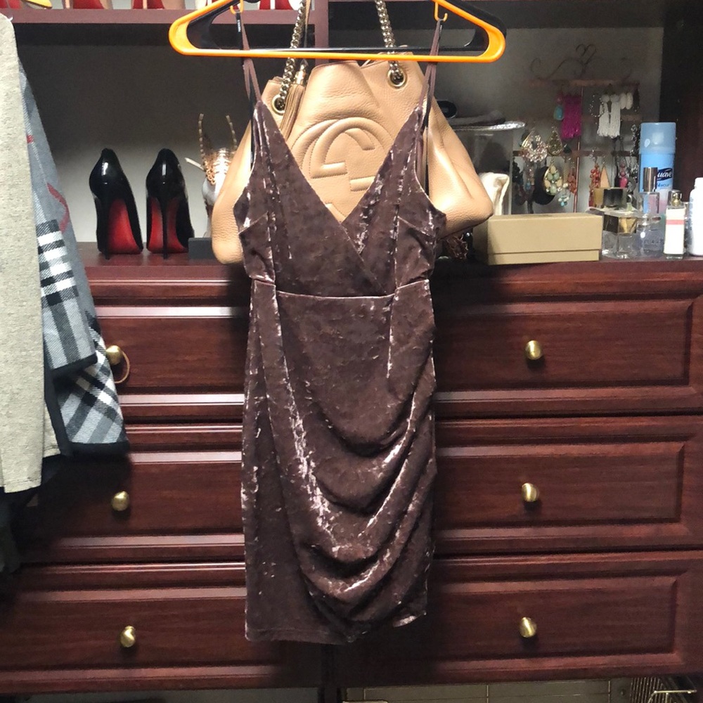 Velvet mini dress never worn